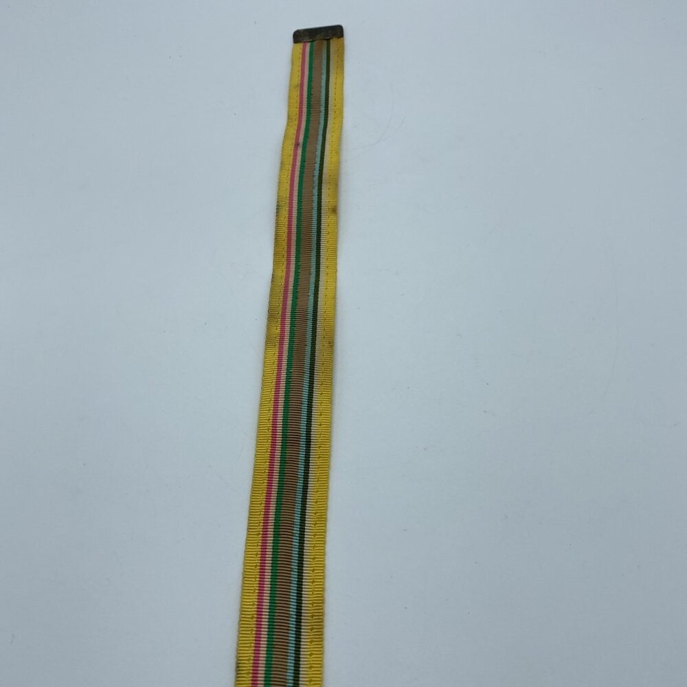 Unbranded Yellow Multicolor Striped D-Ring Belt Women's Size M End to End 31.5" - Picture 11 of 11